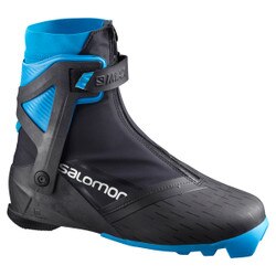 Salomon S/Max Carbon Skate Nocturne Prolink Boot in Black and Blue